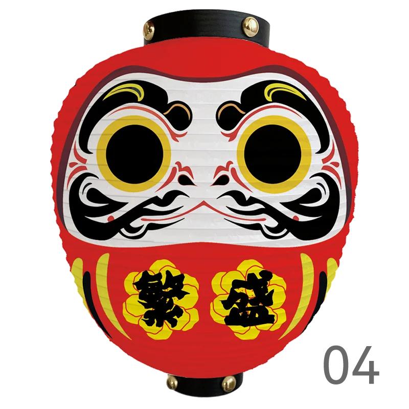 Japanese Style Cartoon Wish Dharma Hanging Lantern Japan Mascot Daruma Sushi Pub Bistro Restaurant Izakaya Decor Lantern