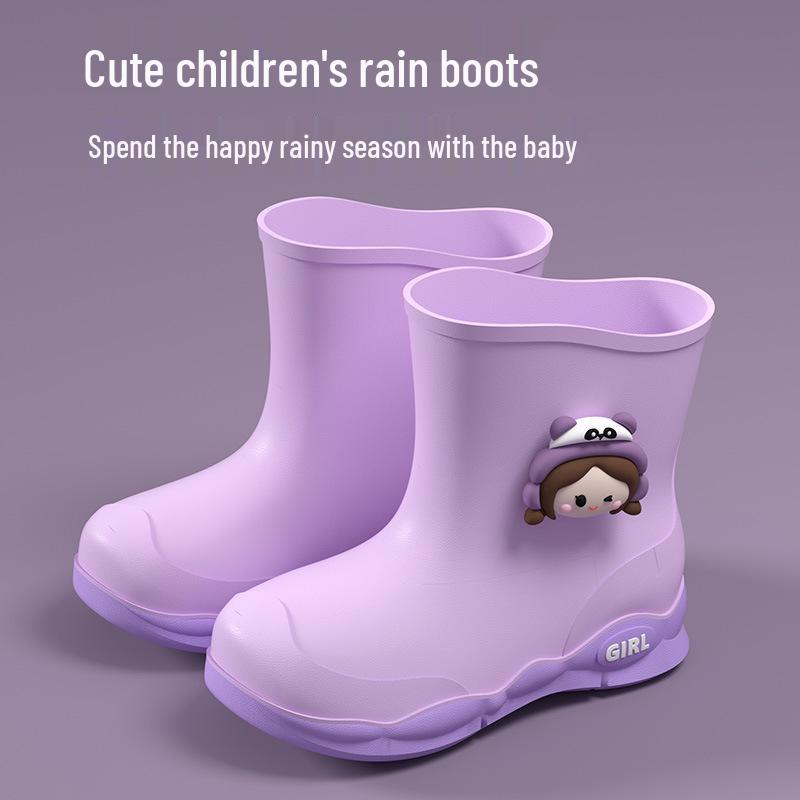 Kids' Waterproof Non-Slip Rain Boots for Boys and Girls – Toddler & Student Sizes