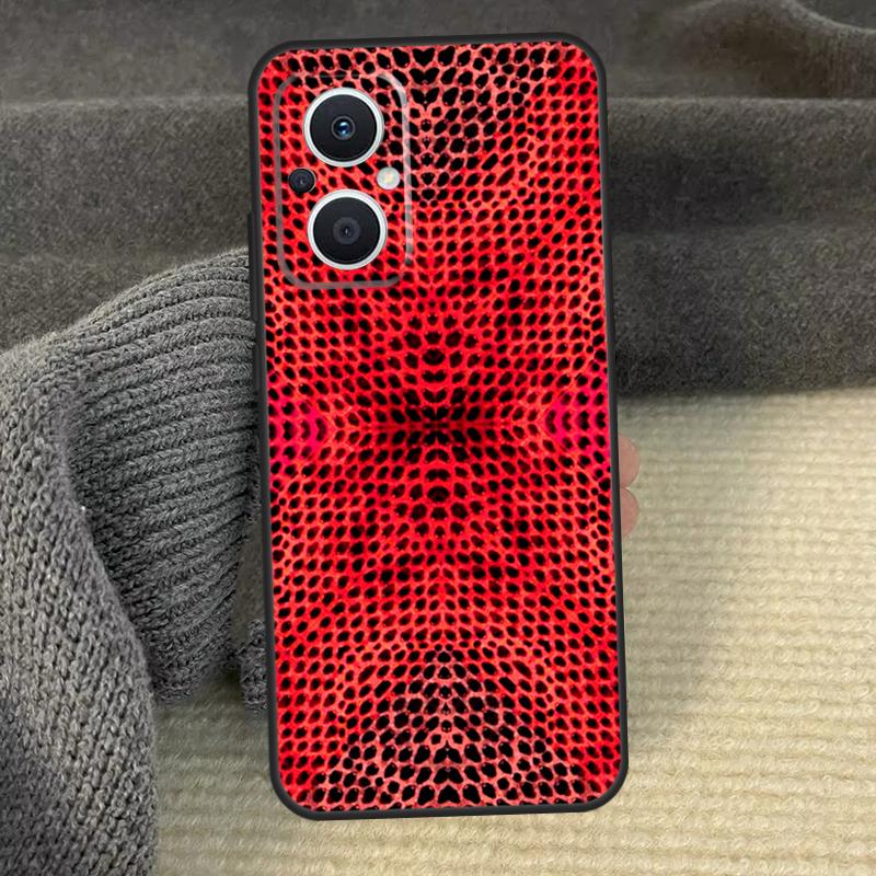 Snake Skin Phone Case For OPPO Reno 13 12 F 11 11F 8T 7 8 10 Pro OPPO Find X6 X8 Pro X3 X5 Lite Cover