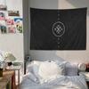 VViking Logo VVegvisir Luxury Hippie Wall Hanging Tapestries for Living Room Home Dorm Decor Art Home Decor