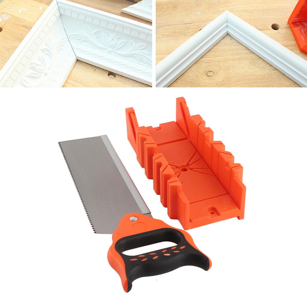 12 Inch ABS Plastic Multiple Angle Clamping Mitre Box with 14 Inch Back Saw