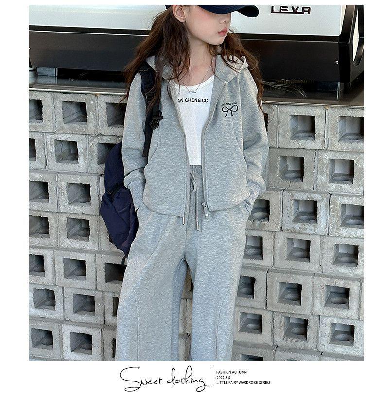 Dívčí podzimní módní set: 2025 Nový styl ležérní dvoudílný sportovní oděv