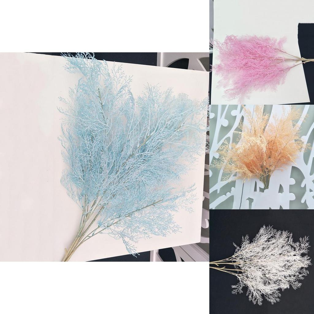 Mist Pine Artificial Flowers Plastic Wedding Decor Faux Botanical Bridal Shower Centerpiece 79