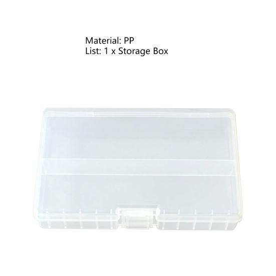 Scatola Porta Batterie Trasparente Grande Capacità Portatile Contenitore Organizzatore per 48 Batterie AA AAA Ricaricabili per Casa