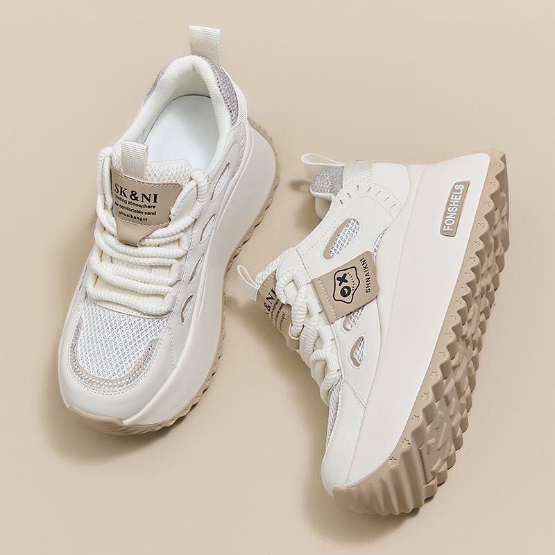Spot platform dad shoes women's spring and summer new Korean version breathable and versatile, light and nonslip casual sports shoes