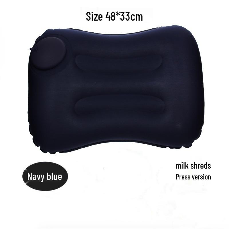 Travel Inflatable Foldable Lumbar Pillow - Portable Square Cushion for Outdoor Use