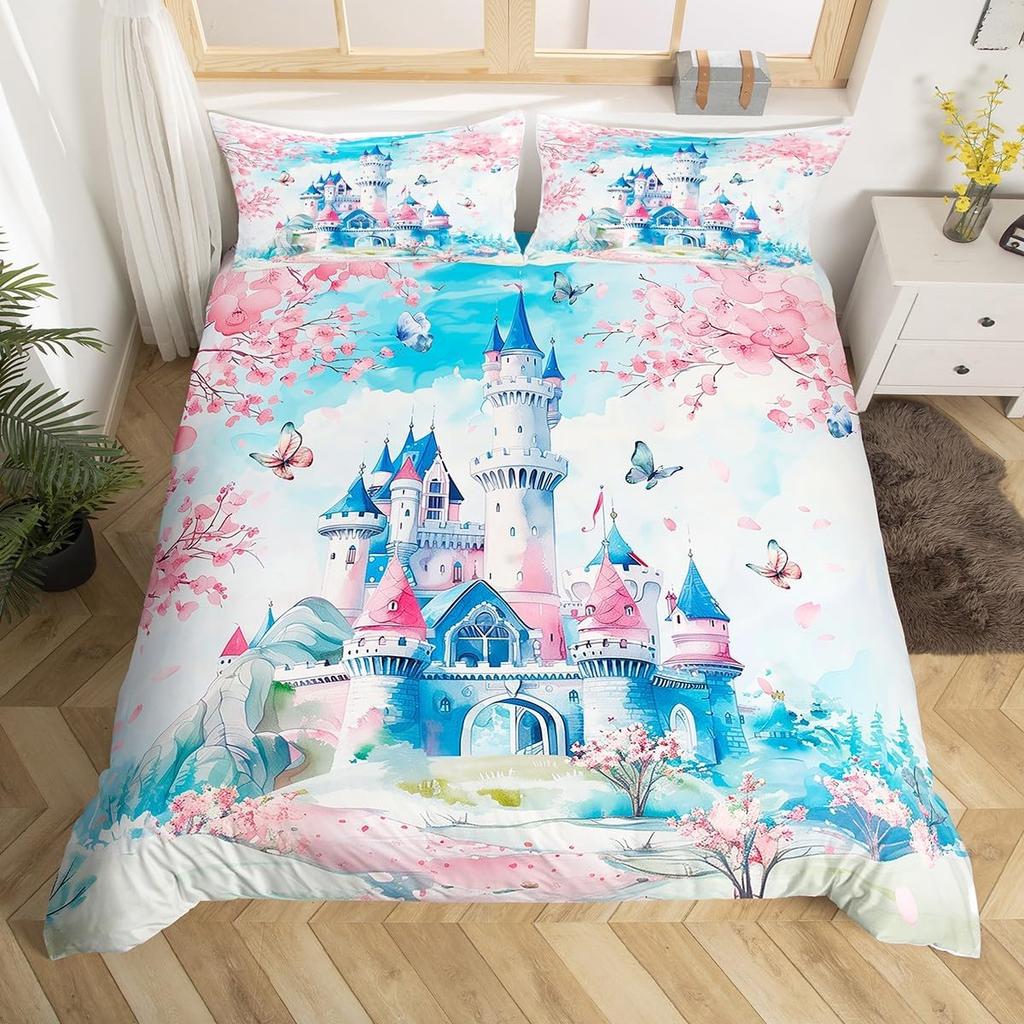 Western Style Bedding Set Sea Turtle Bedlinen White Quilt Set with Pillow Cover Super King Beds 3d Comfortable Thick Bedclothes