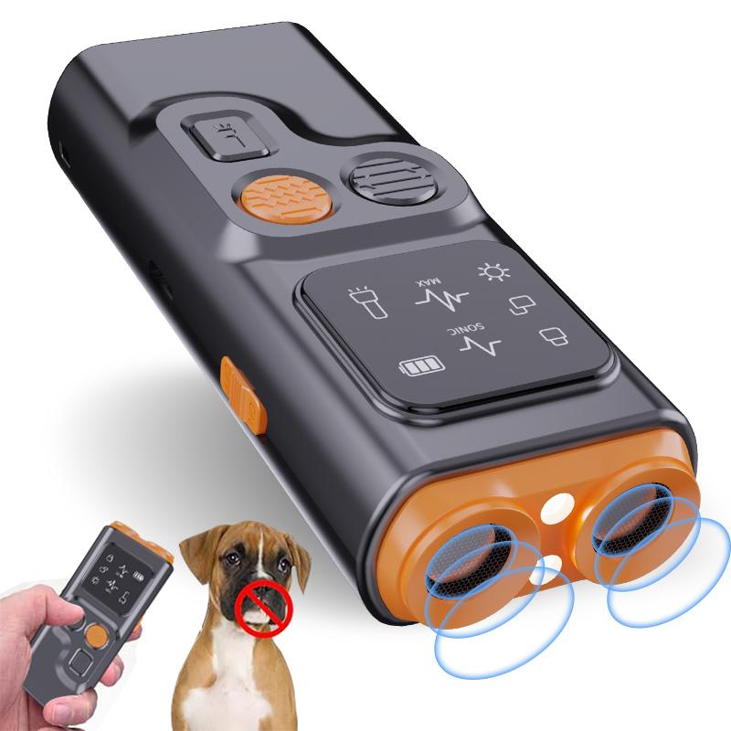 Portable ultrasonic dual-head dog repellent, dog training device, barking dog deterrent, dog repellent, new model