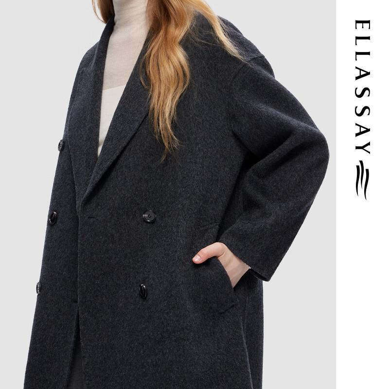 ELLASSAY Women's EWD354D02400 Elegant Wool Blend Coat