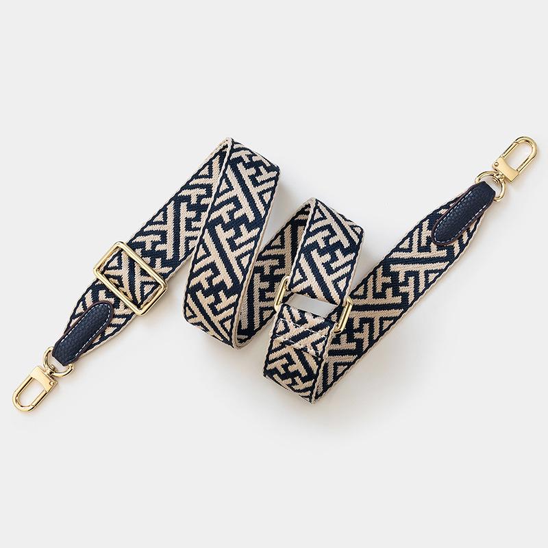 Snowflake Pattern Adjustable Wide Shoulder Strap Crossbody Handbag Strap in European and American Style