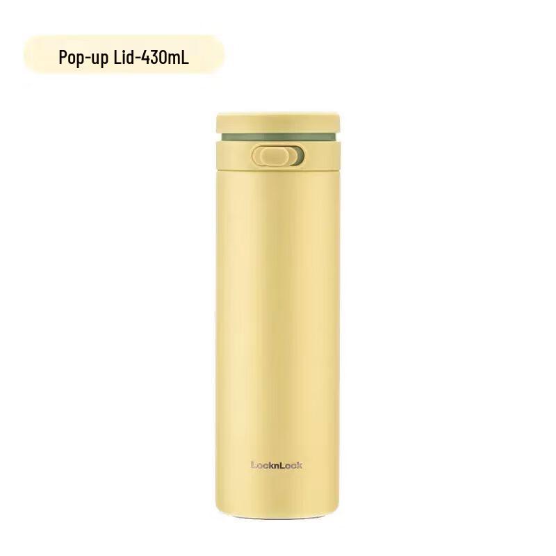 LocknLock 316L Stainless Steel Pop-up Lid Insulated Mug