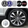 KUDFZ1 4Pcs 60/63/68mm Car Wheel Center Hub Cap Sticker Emblem Decal Decor For VW R GTI Golf 5 7 Caddy Passat B6 Tiguan Polo