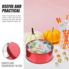 4Pcs Cookie Tins with Lids Round Cookie Tins Candy Boxes Party Cookie Boxes Gift Boxes