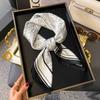 New small square scarf fashionable imitation silk scarf trendy women's versatile fashion high-end silk scarf