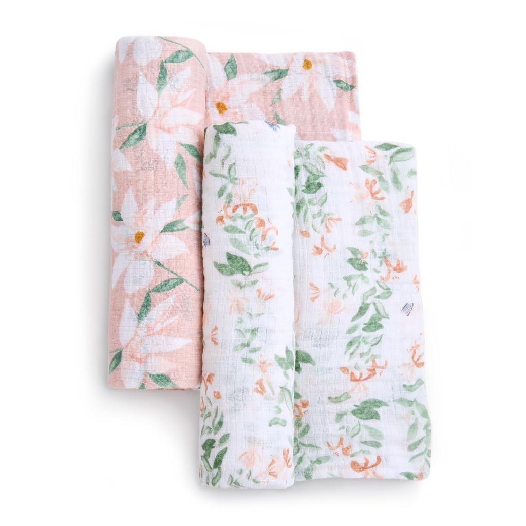 Aden Anais Essentials Swaddle Butterfly Garden 2 Pieces +