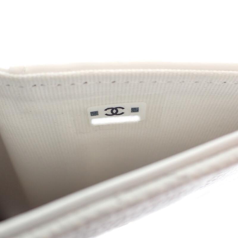 Chanel AP0232_B33352_10601 Bifold Geldbörse weiß Damen