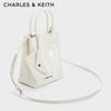 CHARLES & KEITH Pleated Magnetic Tote Bag CK2-30782347