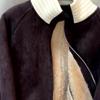 Women's Retro Coffee Lamb Wool Coat – Stylish, Thick, Winter Fashion 2024, Plus Velvet