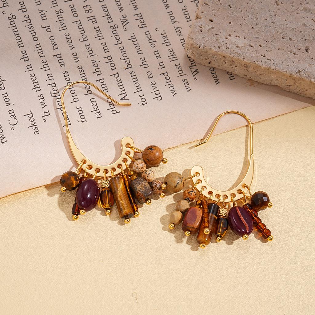 Modne kolczyki wiszące dla damskiej biżuterii