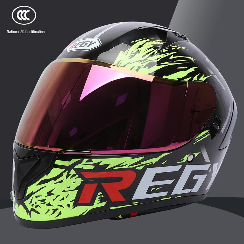 Hot-Selling DOT Certified Dual Visor Motorcycle Helmet with Color Mirror