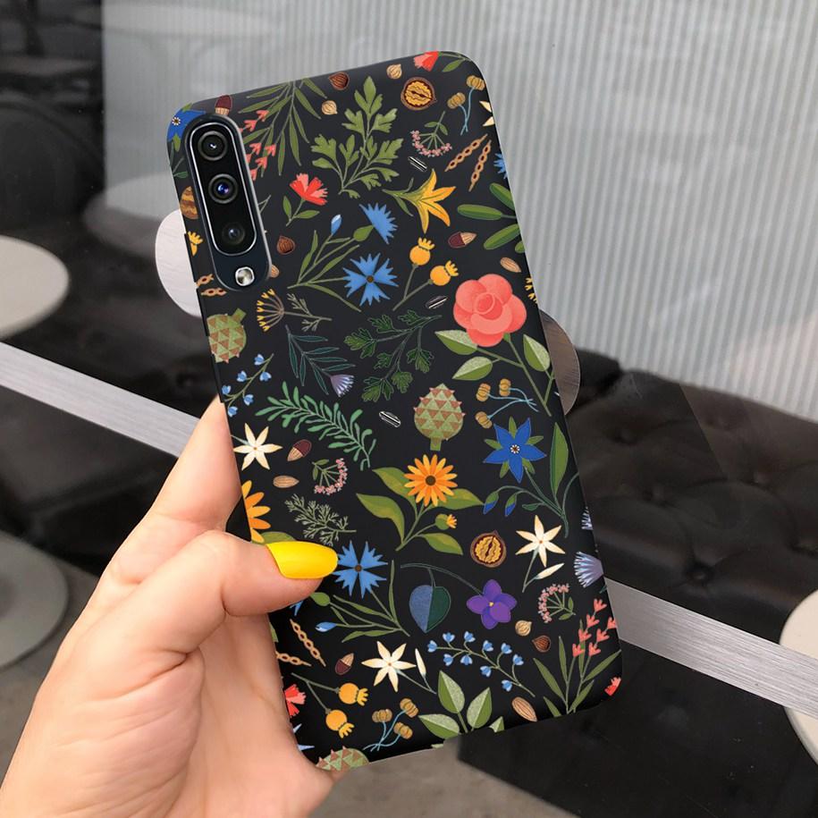 For Samsung Galaxy A70 Case Soft Rubber Tpu Phone Case Purple Lavender Cover For Samsung A70 2019 Case A 70 Back Cover A70s Case
