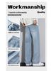 2025 Autumn/Winter Men's Retro High Street Loose Straight-Leg Jeans