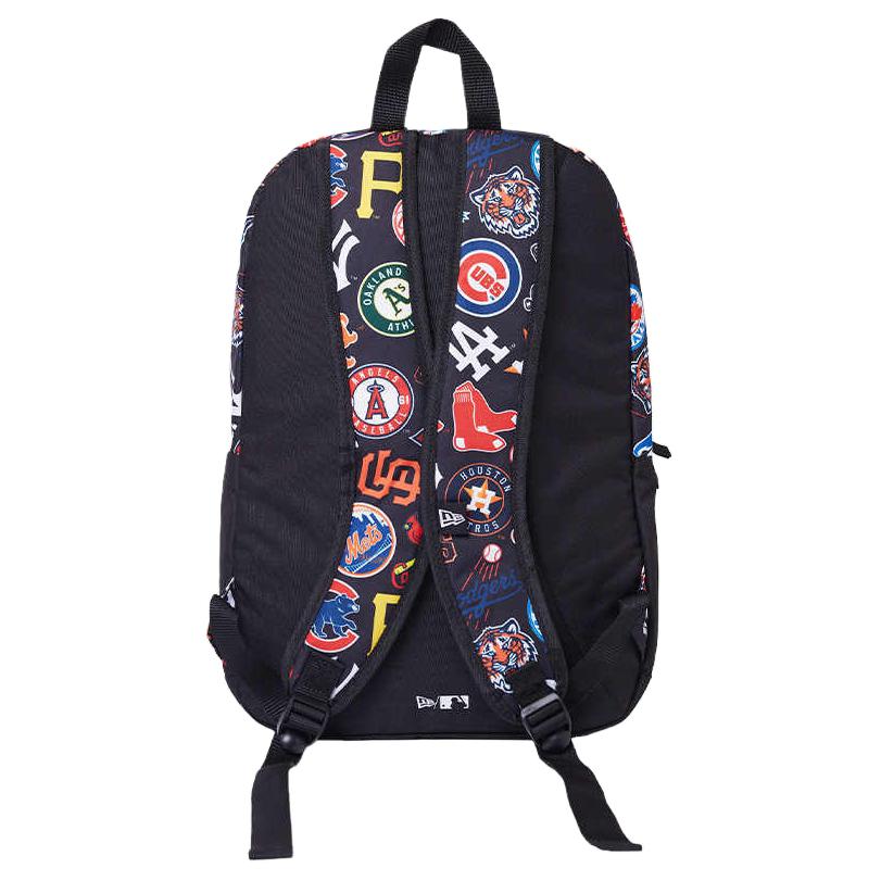 New Era Printed Zipper Closure Fabric Backpack Medium Size Unisex backpack Red 60240052