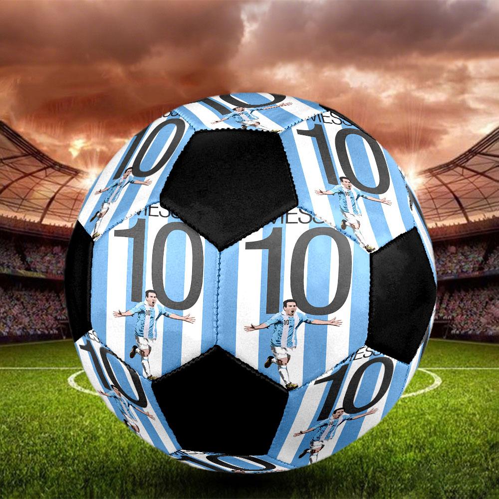 1pc Messi Soccer Ball Size 5 Indoor Soccer Ball Fashion Colorful Backyard Game - Great For Sports Fans Gift HE77