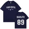 Rock Band Tokio Hotel Kaulitz Tričko Pánská Móda Neformální Tričko s krátkým rukávem Hip Hop Punk Trička nadměrné velikosti Unisex Streetwear