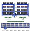 Four-Layer Multi-Use Storage Shelves for Warehouses and Express Stations