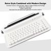 Vintage   Keyboard 86 Keys Portable Wireless Keyboard with Integrated Stand for   for   for