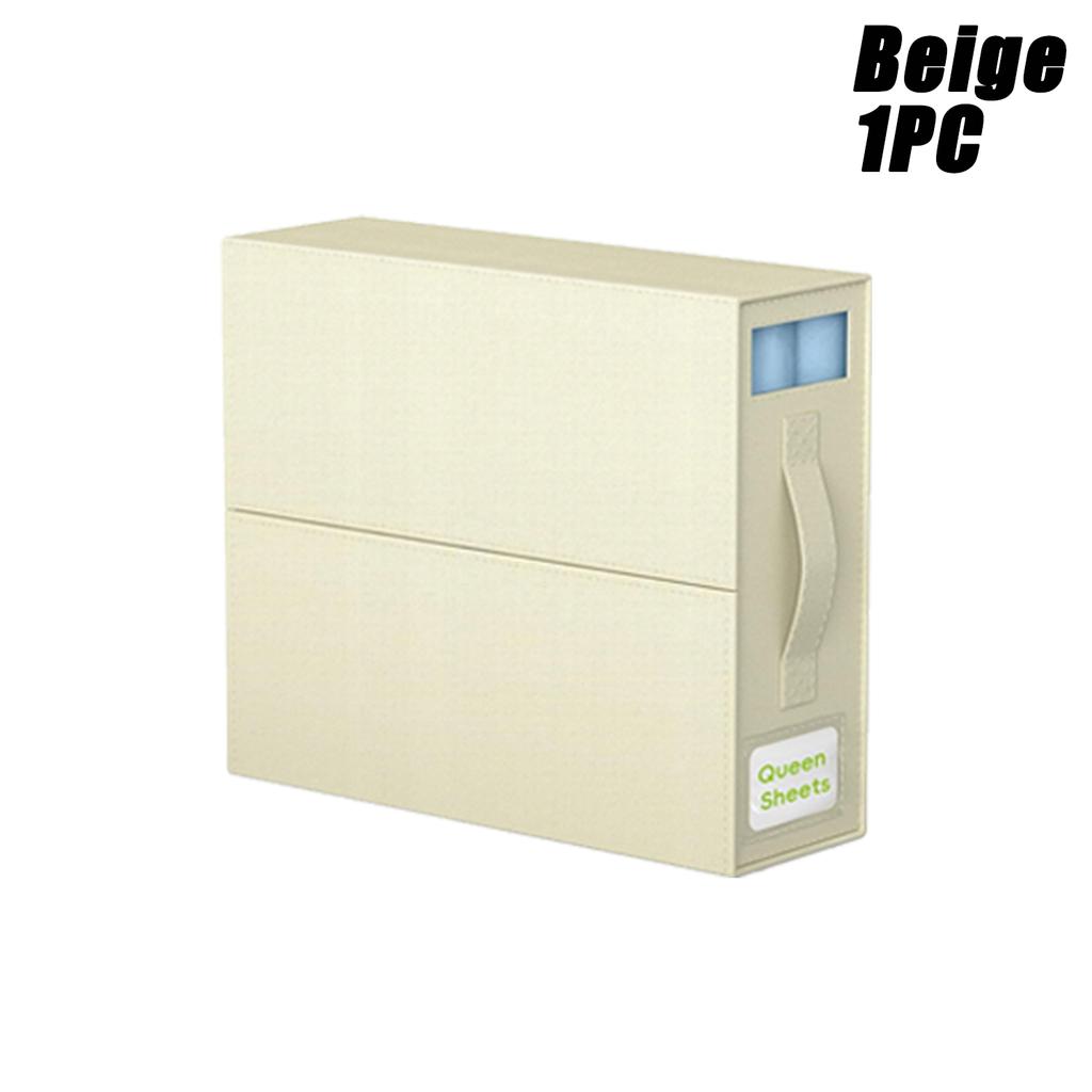 Sheet Cube Bed Sheet Set Organizer Foldable Storage Box,Linen Closet Organizer for Bedding Sheets Covers,Blankets&Pillow Cases