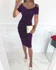 2023 Spring/Summer Women's Sparkly Off-Shoulder Rhinestone Strap Dress Gown