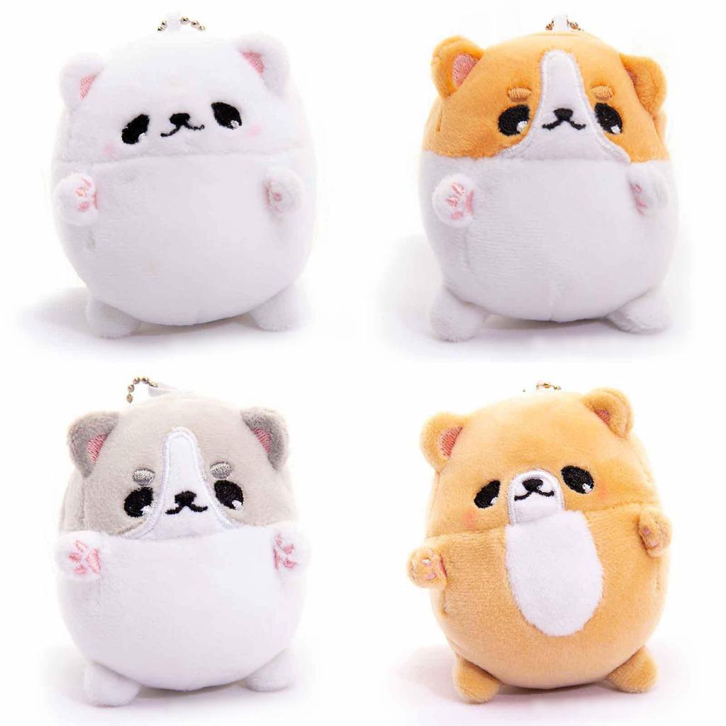 Cute Shiba Inu Stuffed Animal Keychain With Pp Cotton Filling For Kids Gift
