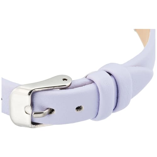 Fieldwork Lovely Analog Watch with Silver Leather Strap, GY044-3, Women's, Purple