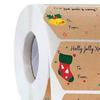 500 Stück Weihnachtsaufkleber Papier Name Weihnachten für Feiertag