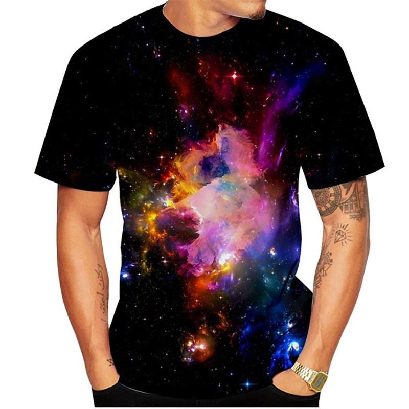 Fashion Space Galaxy T-Shirts Astronaut Funny 3D Print Men Women Cool