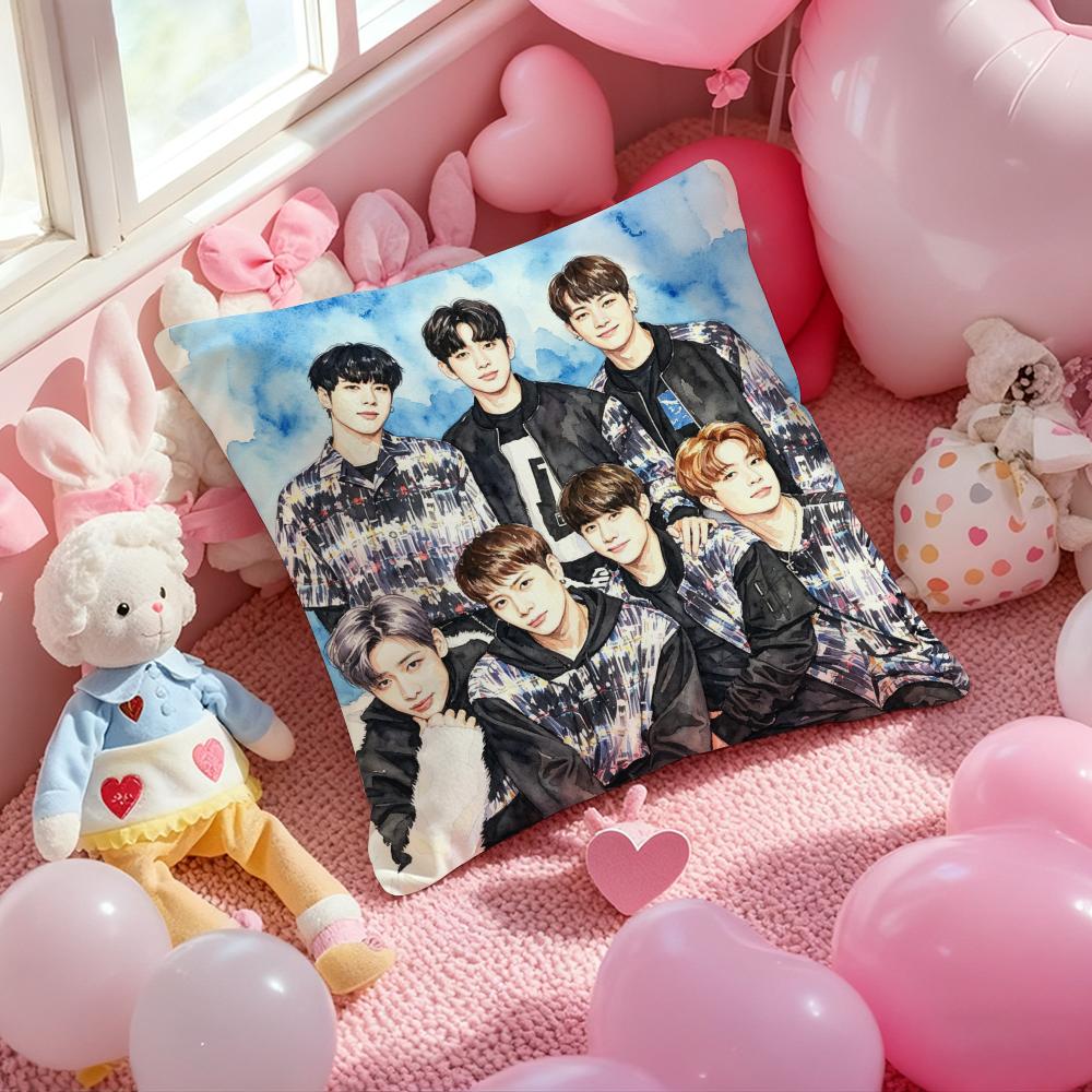 Kpop GGGGOT Cushion Cover Pattern Printed Pillowcase for Living Room Sofa Cushion Cover  Bedroom Decor