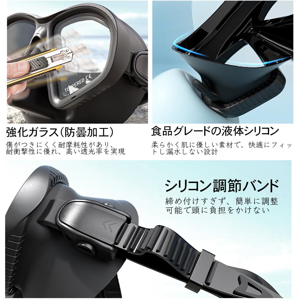 Dee Plus Diving Swimming Face Scuba Goggles for OSMO Hero Underwater Use with Camera Storage Bag Included Mask, Mask, Action/GoPro 7/6/5/4, Mount,