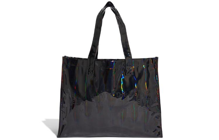 Adidas Originals Trefoil Shiny Polyurethane One Shoulder Handbag Regular Unisex Black GD1662