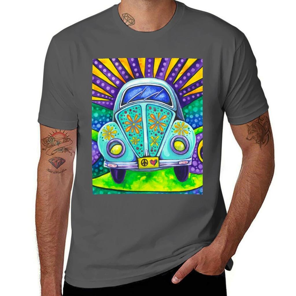 Flower Power TShirt Relaxed Casual Short Sleeve Tee