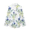 Summer European & American Women's Casual Floral Print Shirt - Street Fashion Style 