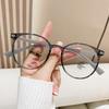 1151 Versatile Plain Myopia Glasses For Men And Women Can Be Matched With Degrees Retro Cold Brown Glasses Frame Large Frame Thin Face