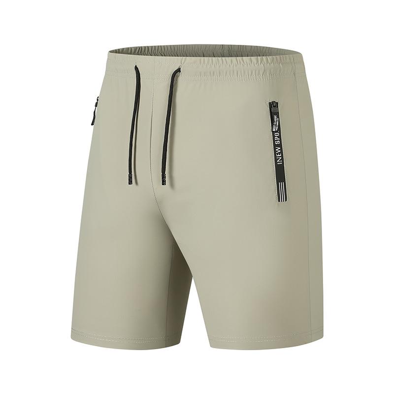 Pánske rýchloschnúce joggery z ľadového hodvábu vo veľkých veľkostiach - Vysoká elasticita, Rovný strih, Priedušné letné outdoorové nohavice