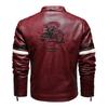 Outono jaqueta de couro masculina casual streetwear pu casacos homens