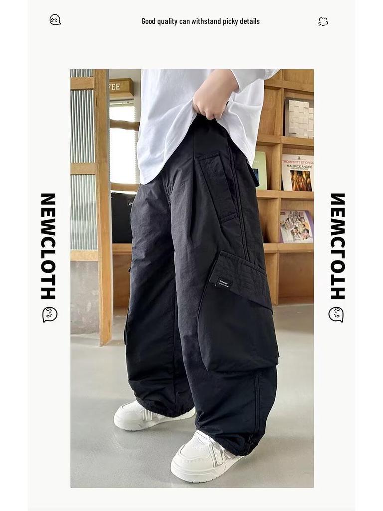 Boys' 2025 Spring-Autumn Casual Cool Cargo Pants