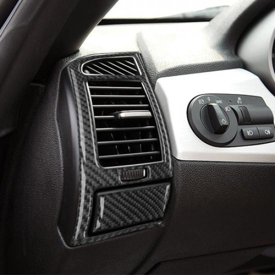 Carbon Fiber Car Front Air Vent Outlet Frame Cover Sticker For BMW Z4 E85 03-08