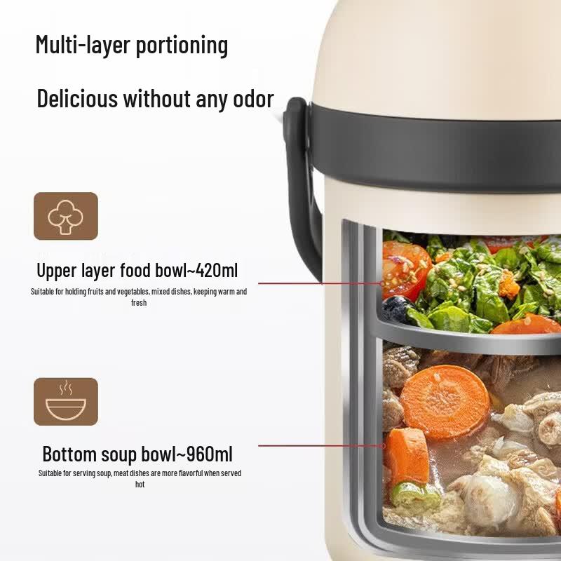 TAFUCO T0304 316 Stainless Steel Insulated Lunch Box