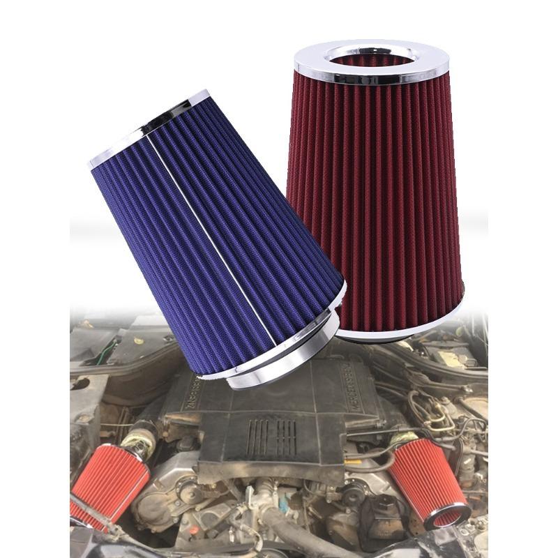 Universal 76/89/101mm Cone Air Filter 3/3.5/4 Inch - Washable Racing Cold Air Intake Filter With Adjustable Clamp