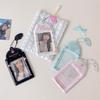 Korean Style Musical Notes Wings Card & Photocard Storage Sleeve with Anti-Lost Pendant